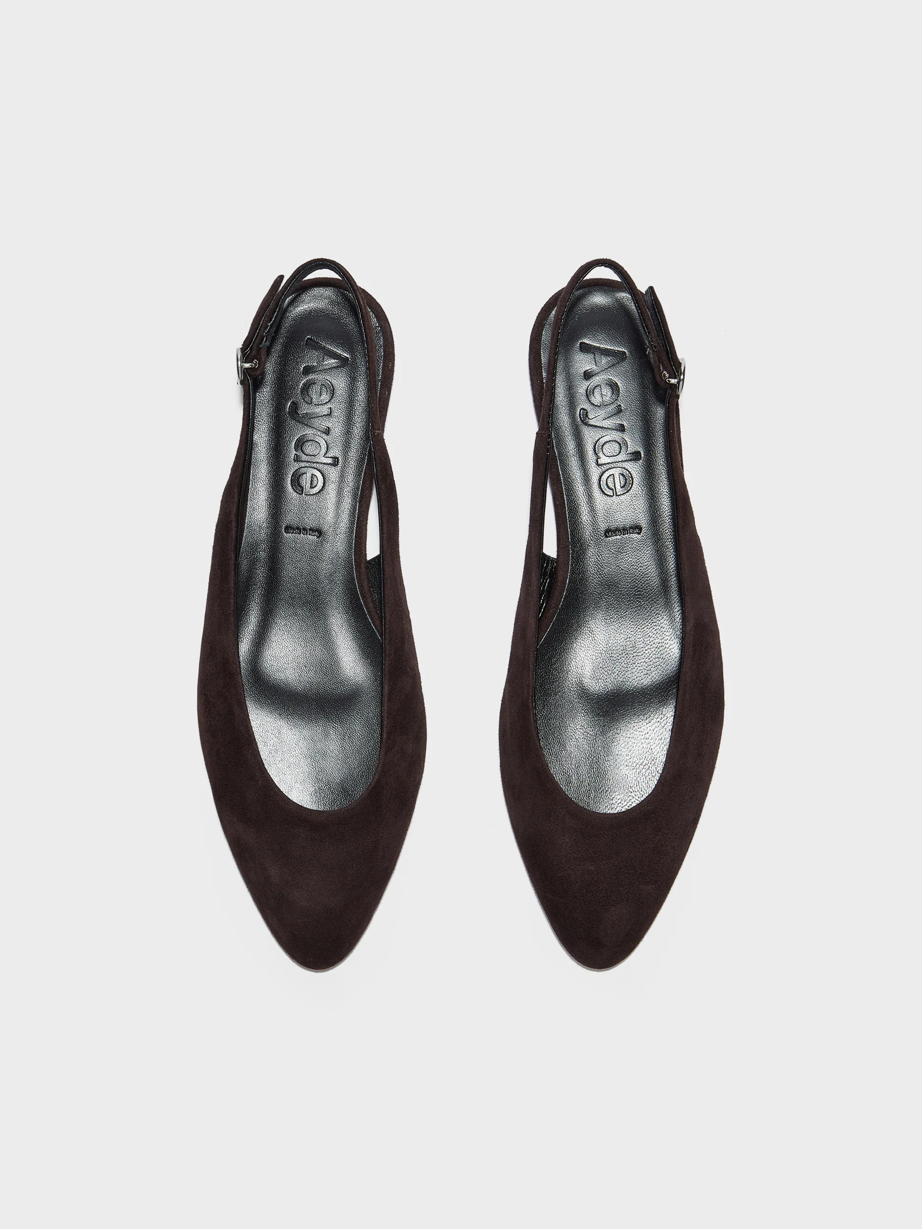 Amelia Suede Slingback Flats - Image 5