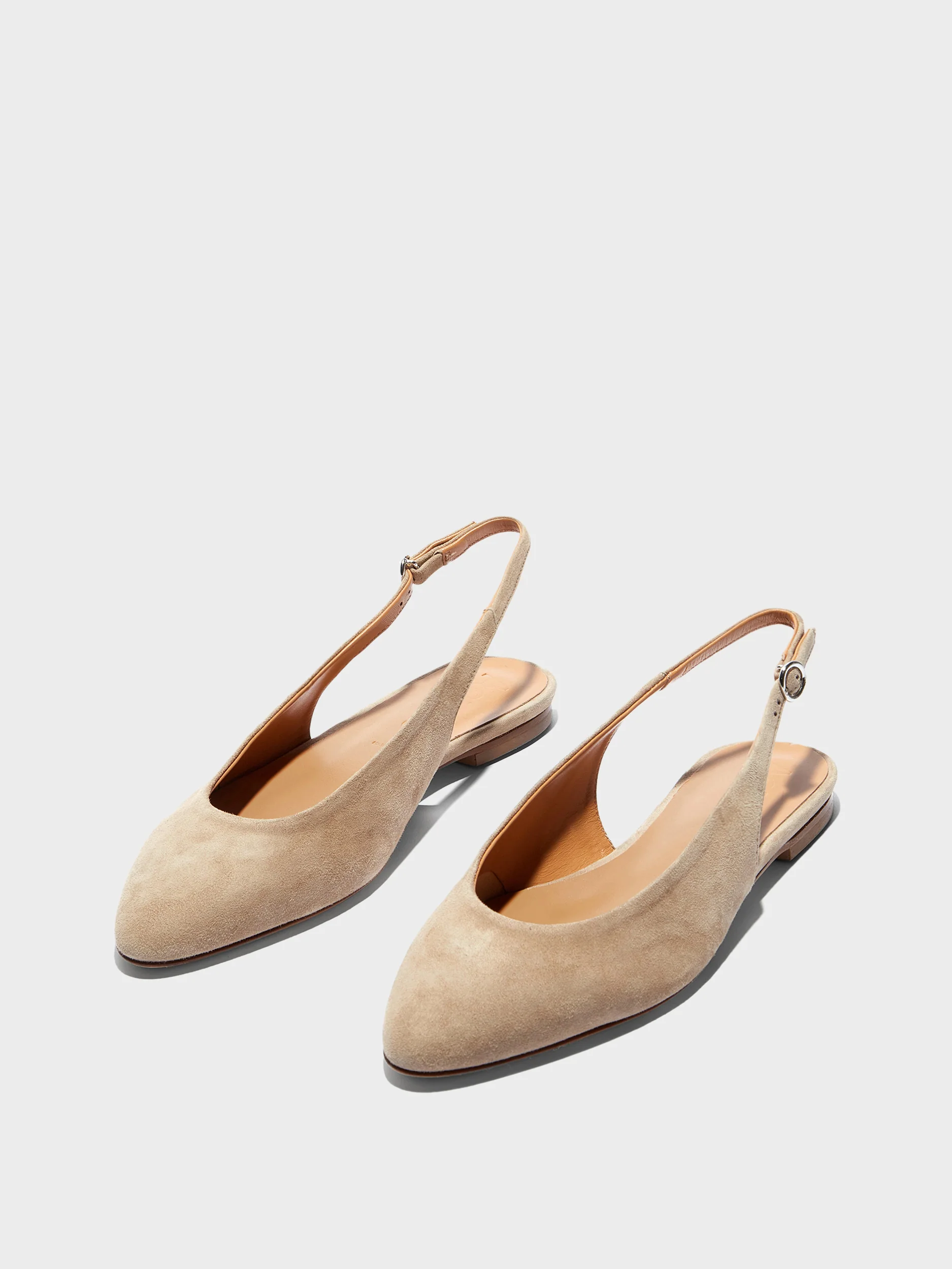 Amelia Suede Slingback Flats - Image 3