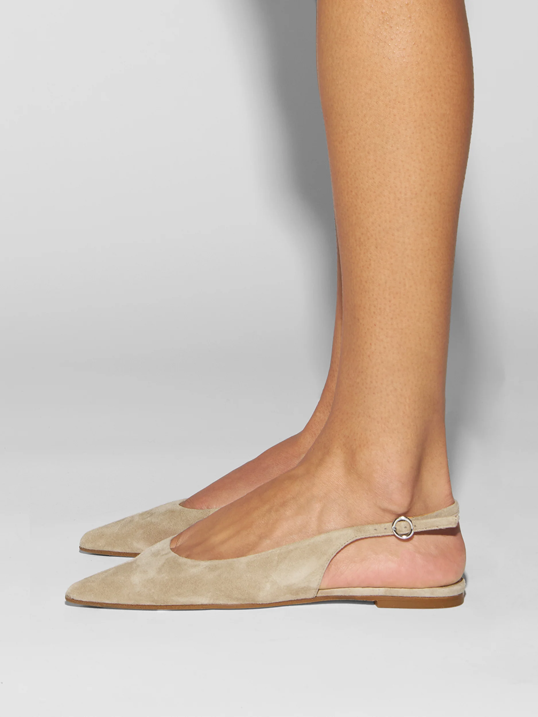 Annora Suede Slingback Flats - Image 6