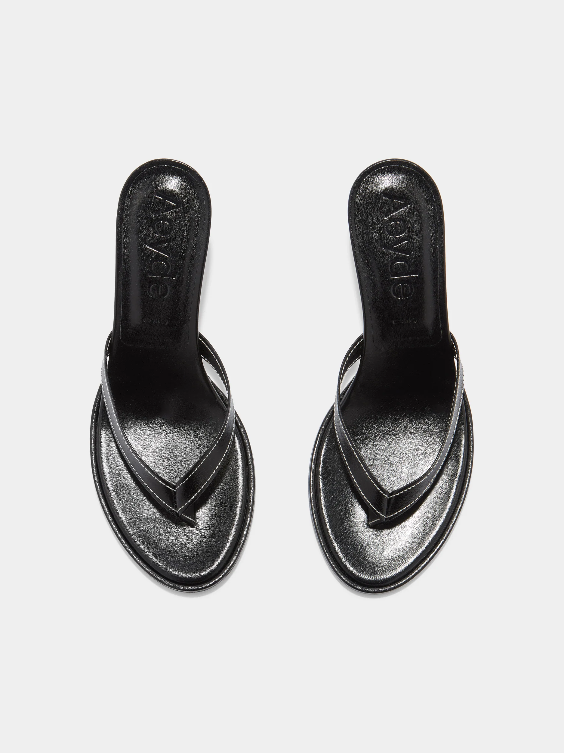 Daphne Leather Thong Sandals - Image 5