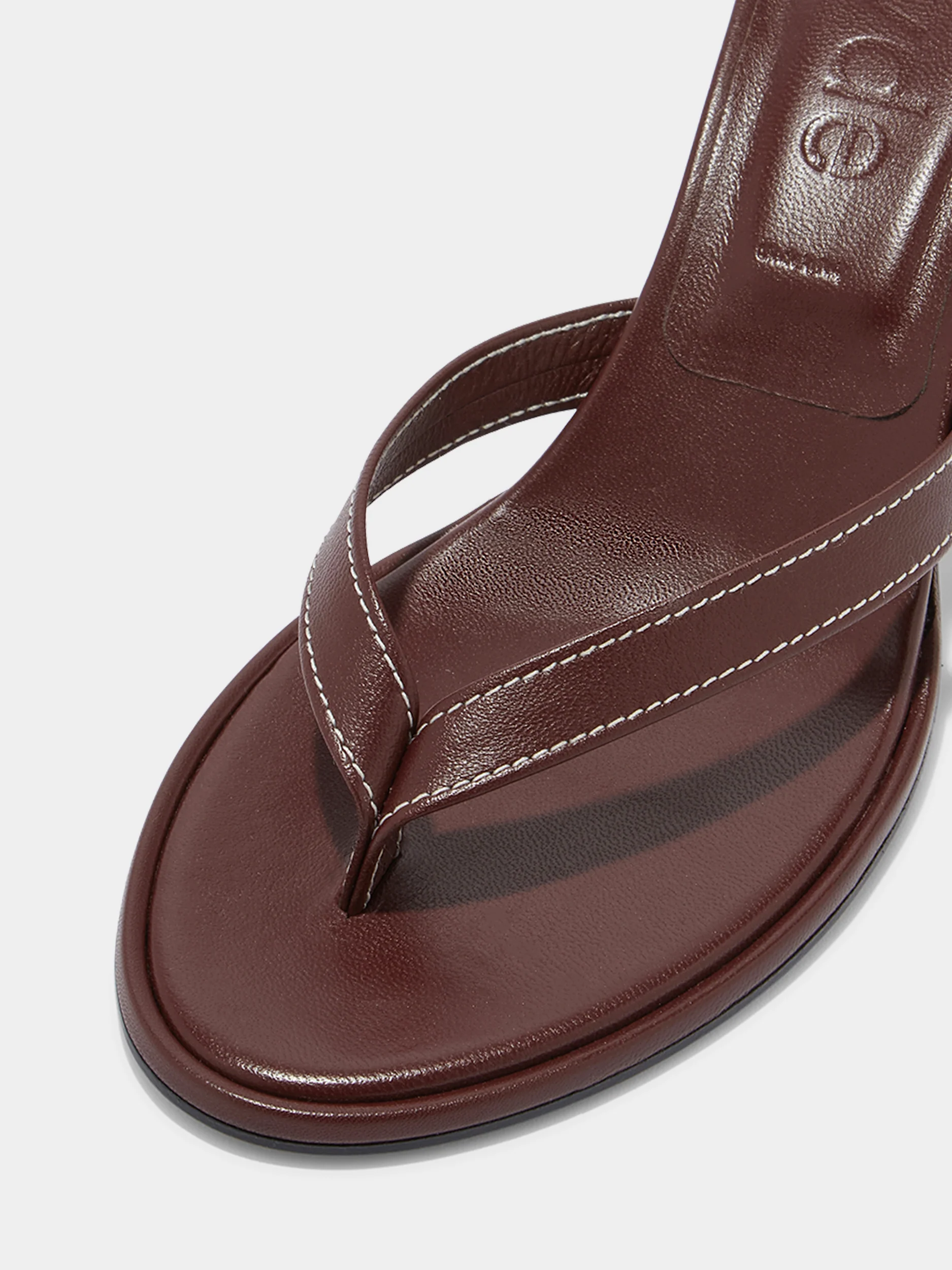 Daphne Leather Thong Sandals - Image 3