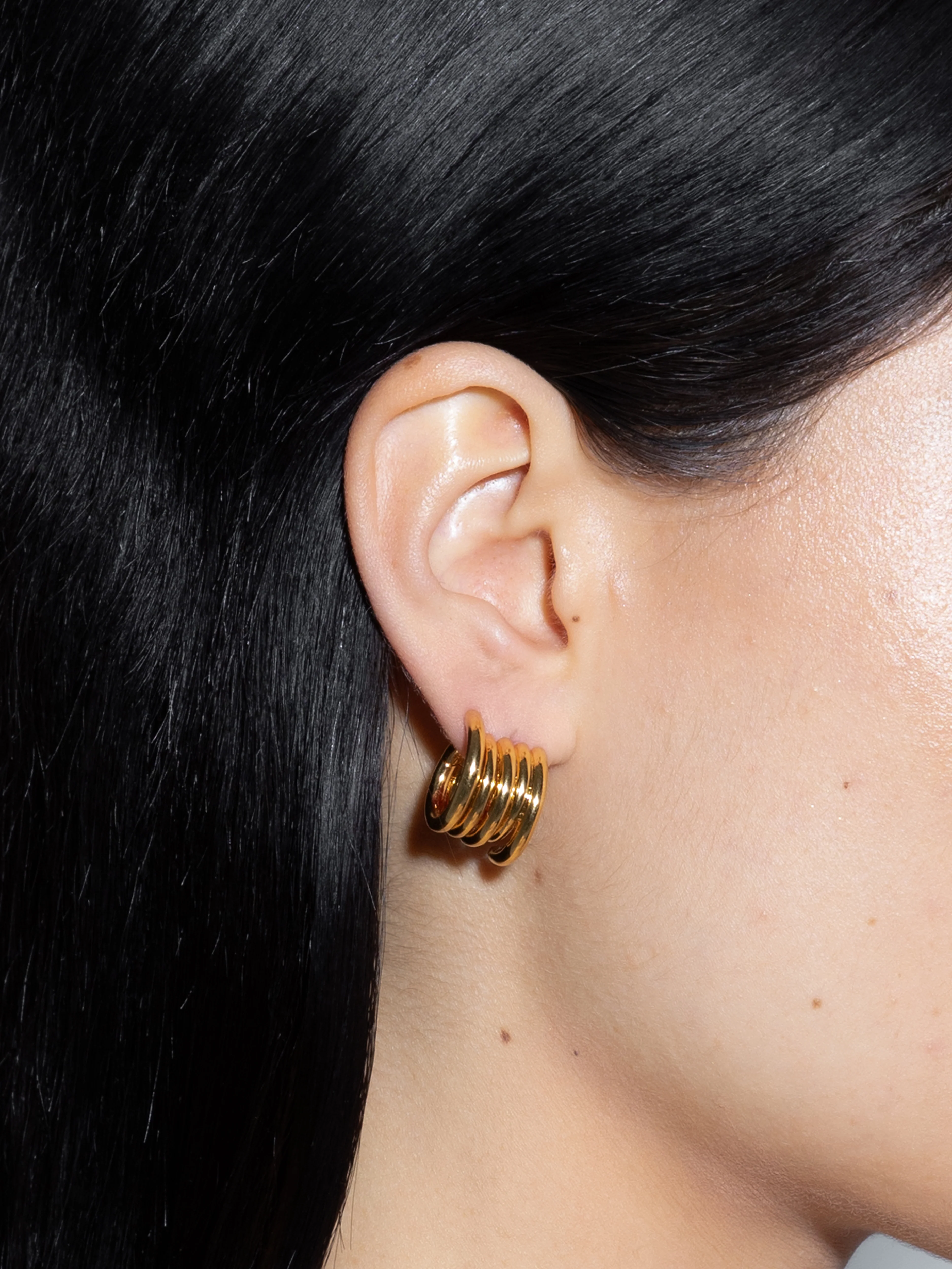 Dillon 18kt Gold-Plated Hoop Earrings - Image 3