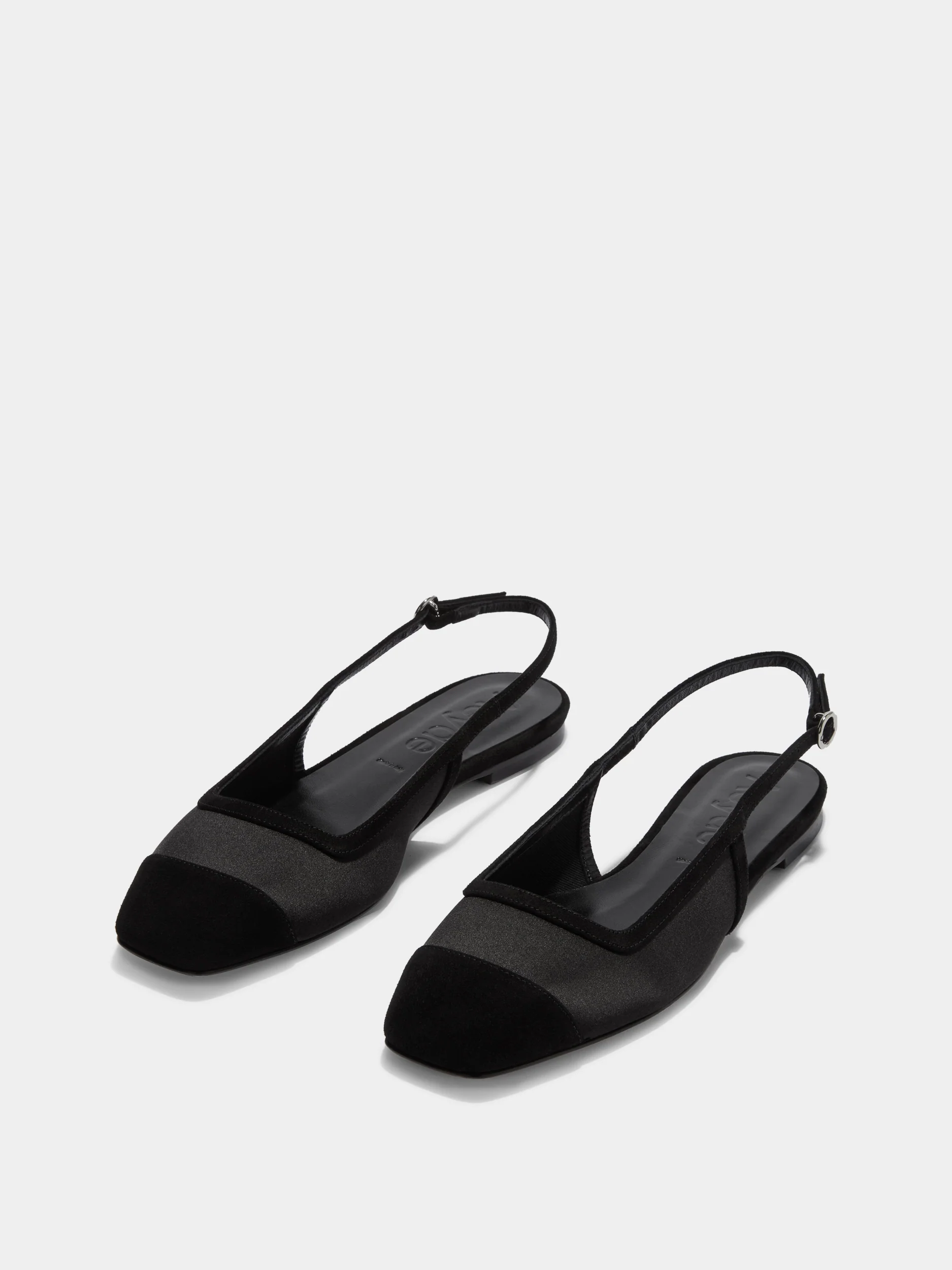 Geraldine Satin Toe-Cap Flats - Image 2