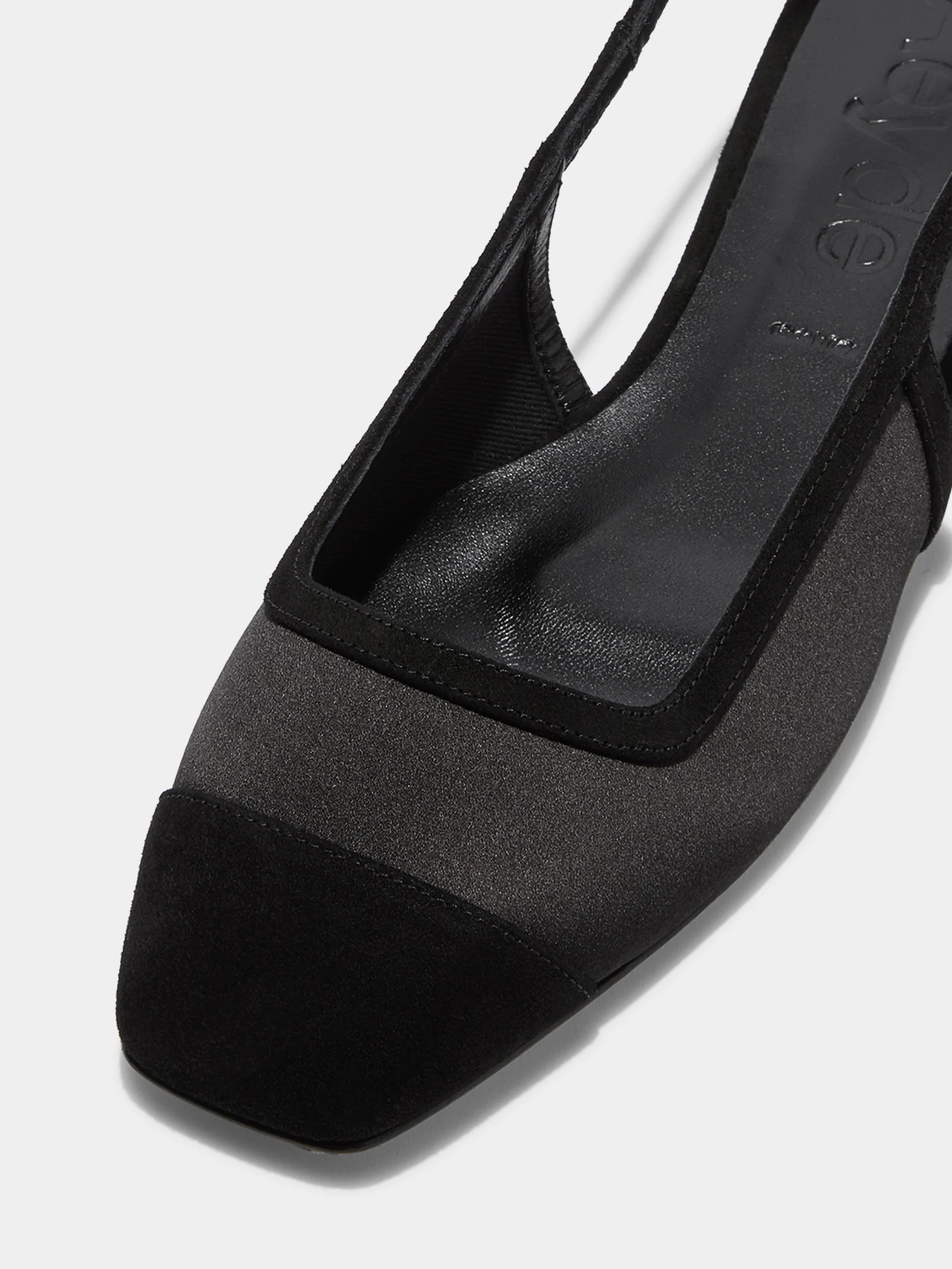 Geraldine Satin Toe-Cap Flats - Image 3