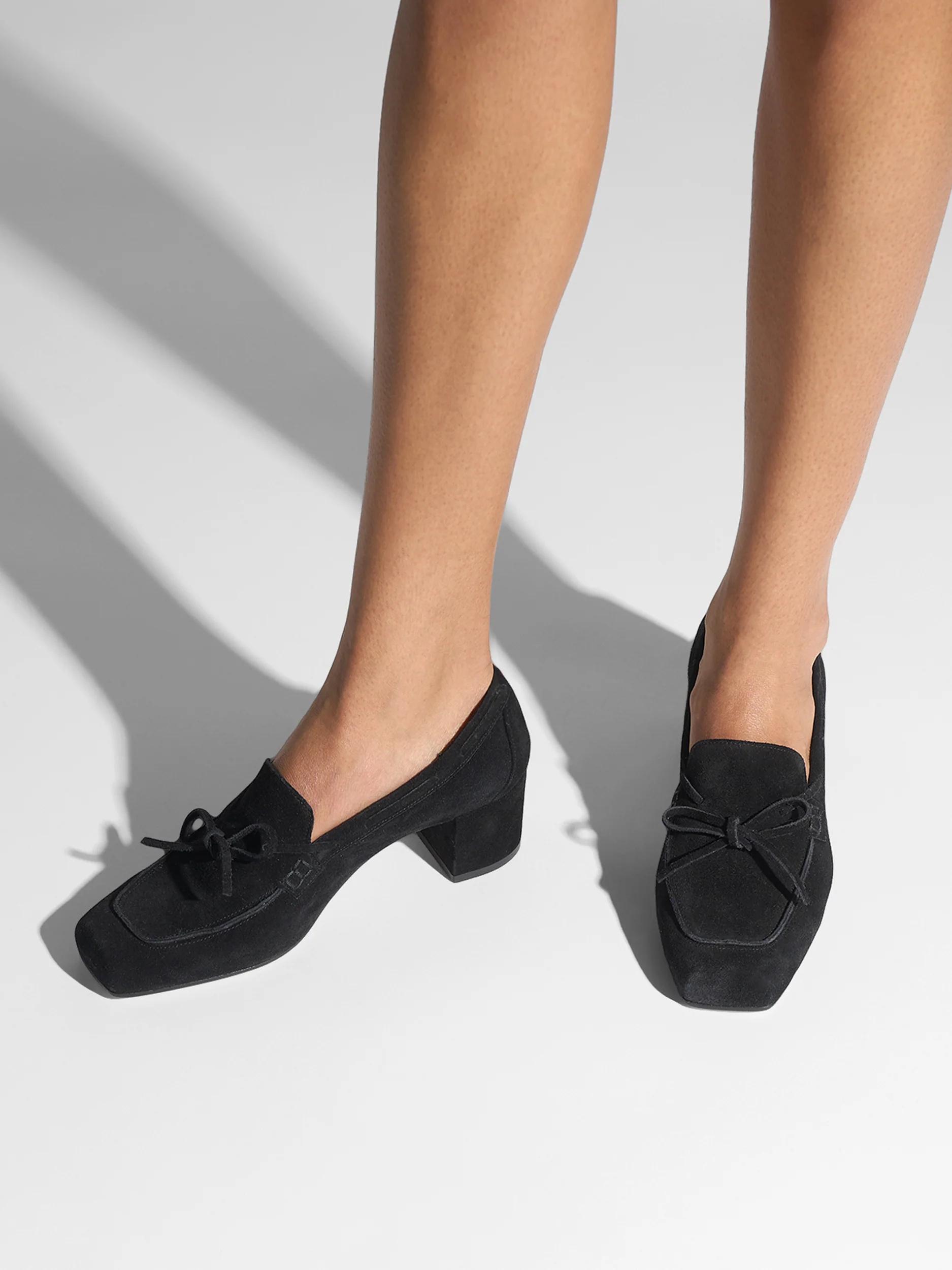 Grenn Suede Heeled Loafers - Image 2