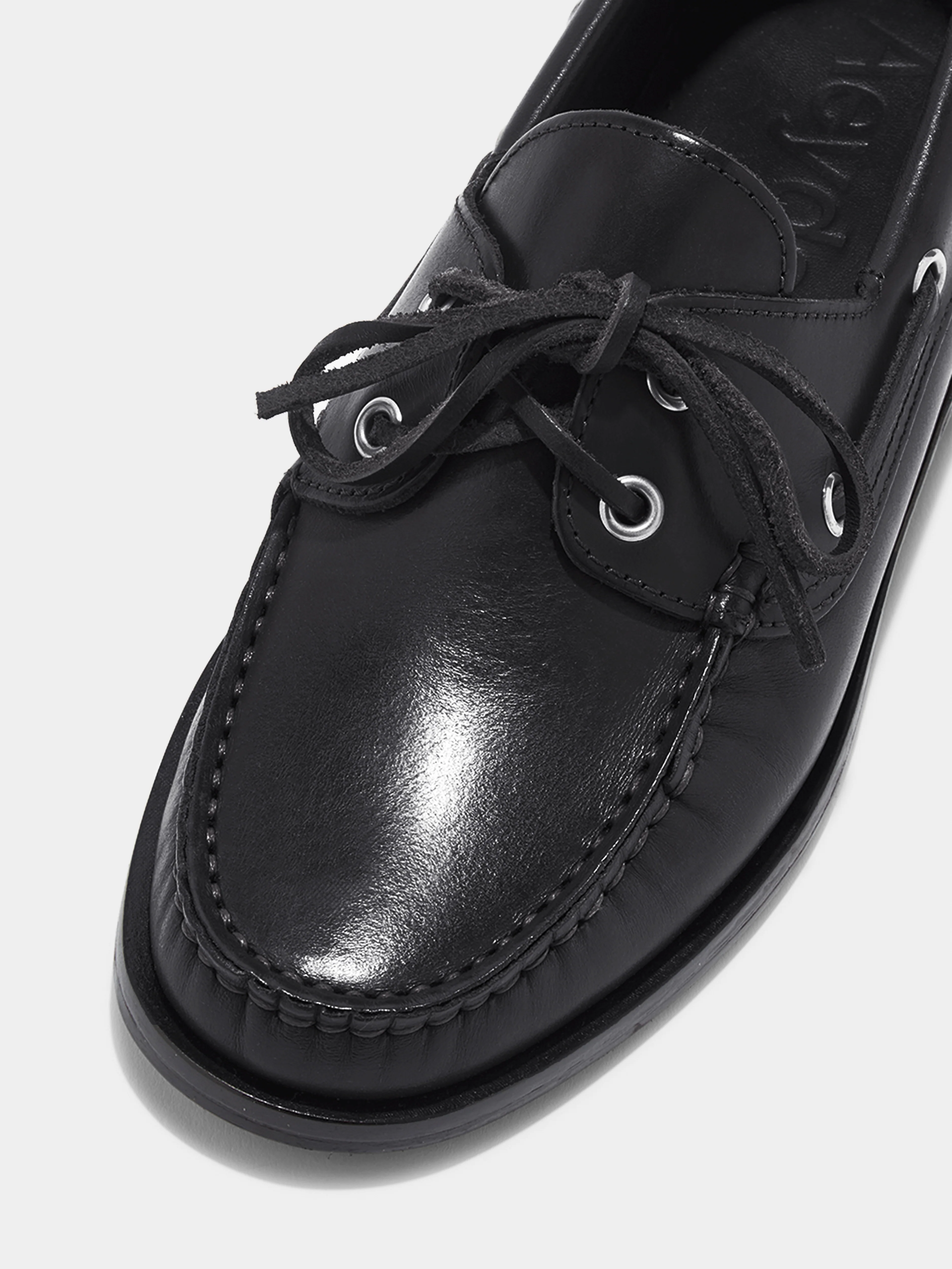 Harris Leather Moccasin Flats - Image 3