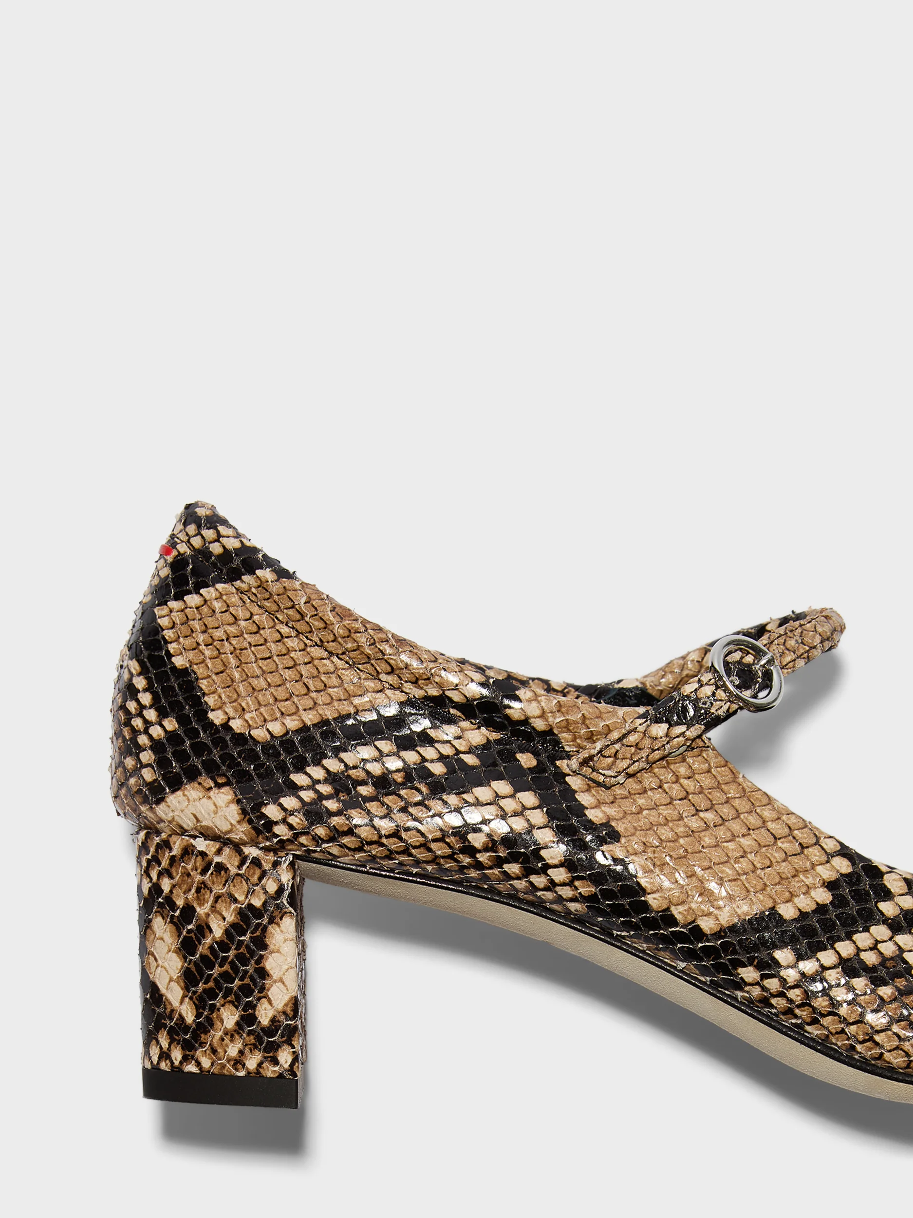 Lina Snake Print Mary-Janes - Image 4