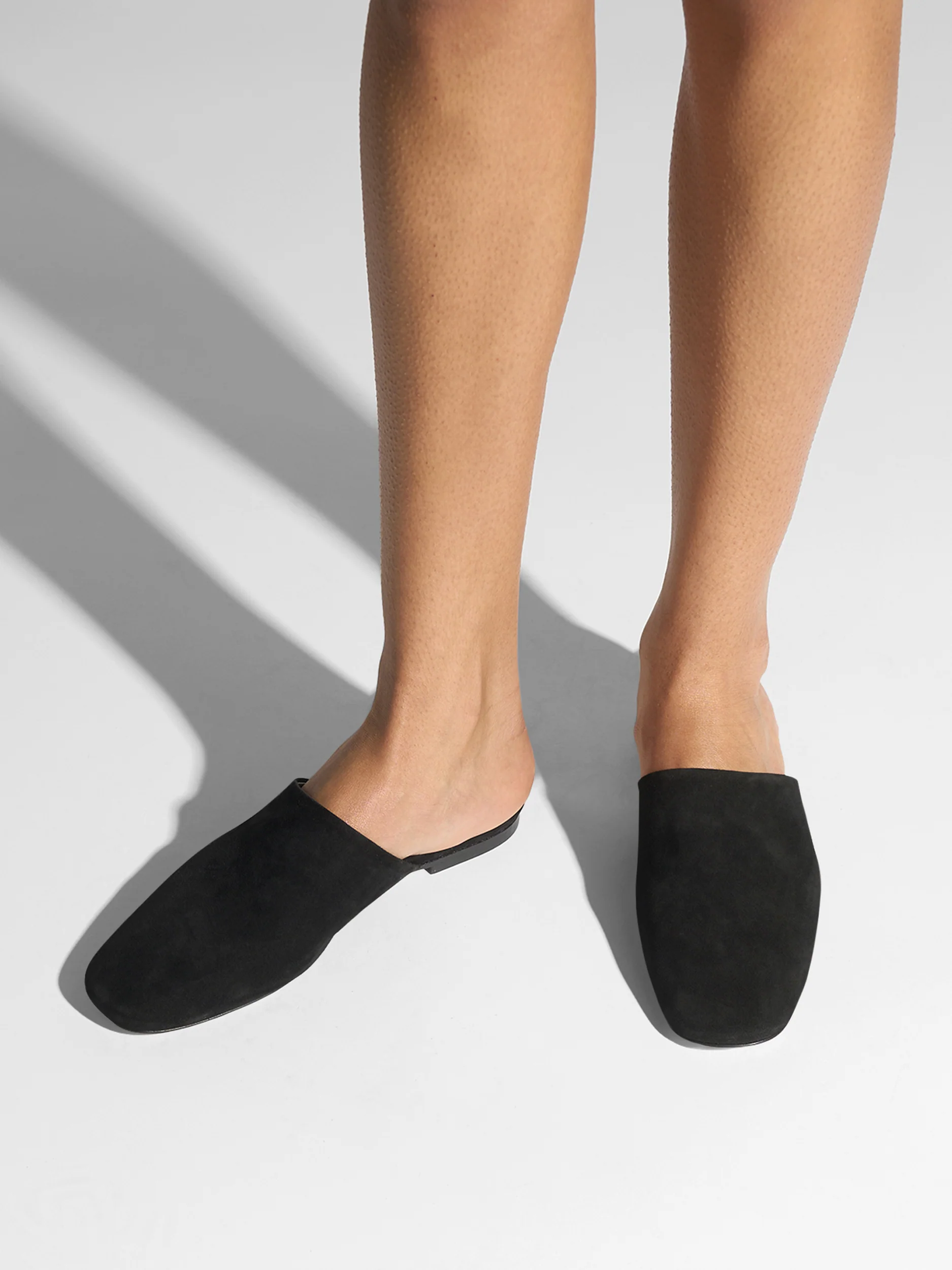Rega Suede Round-Toe Mules - Image 2
