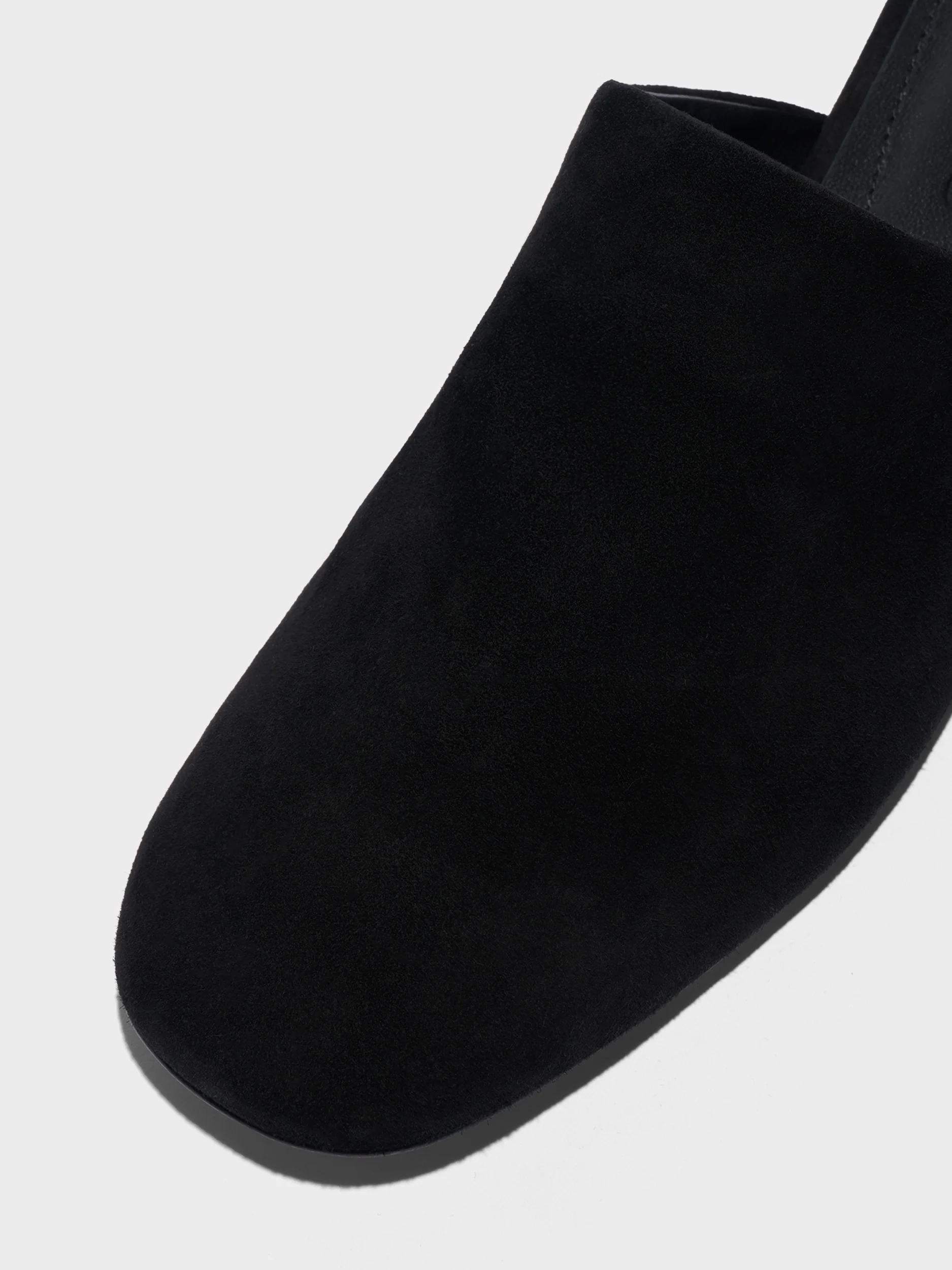 Rega Suede Round-Toe Mules - Image 4