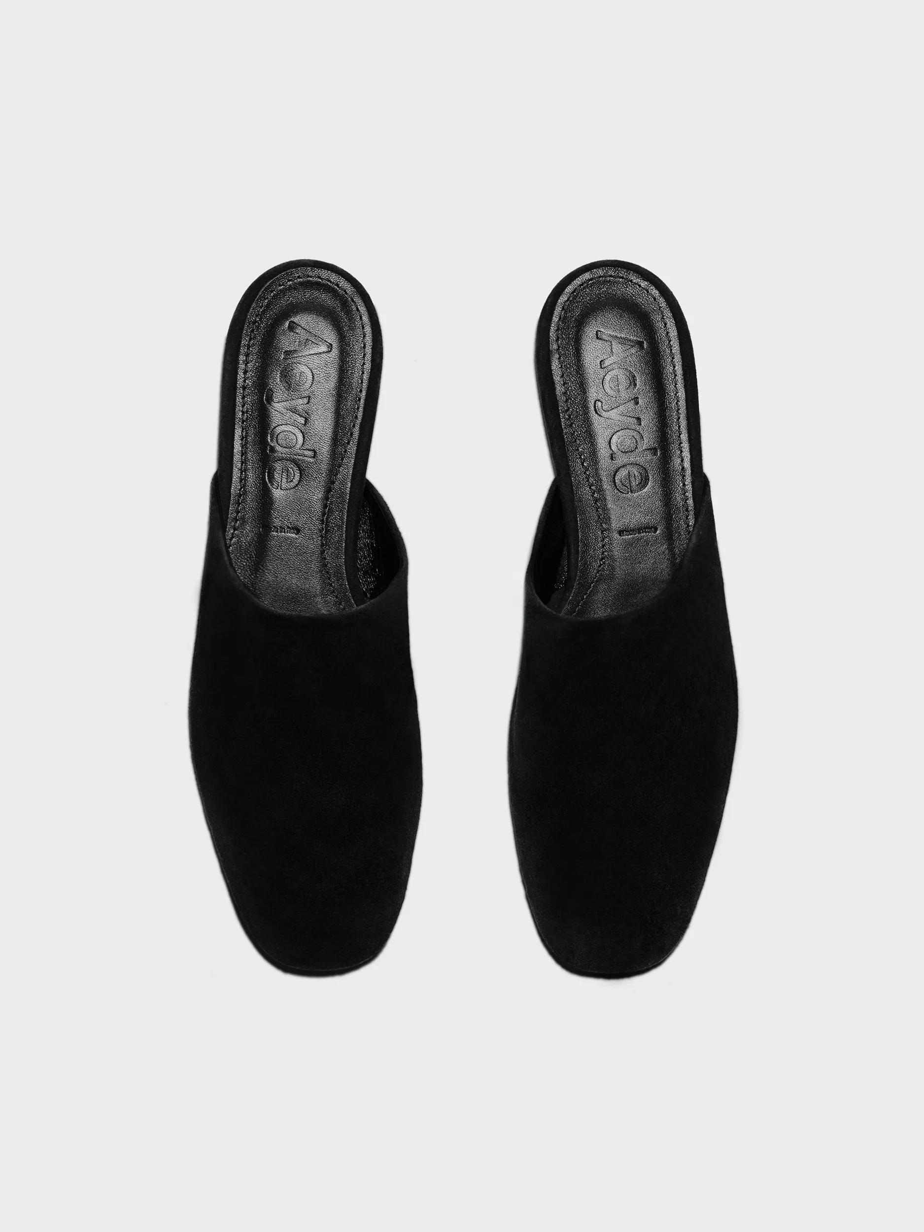 Rega Suede Round-Toe Mules - Image 5