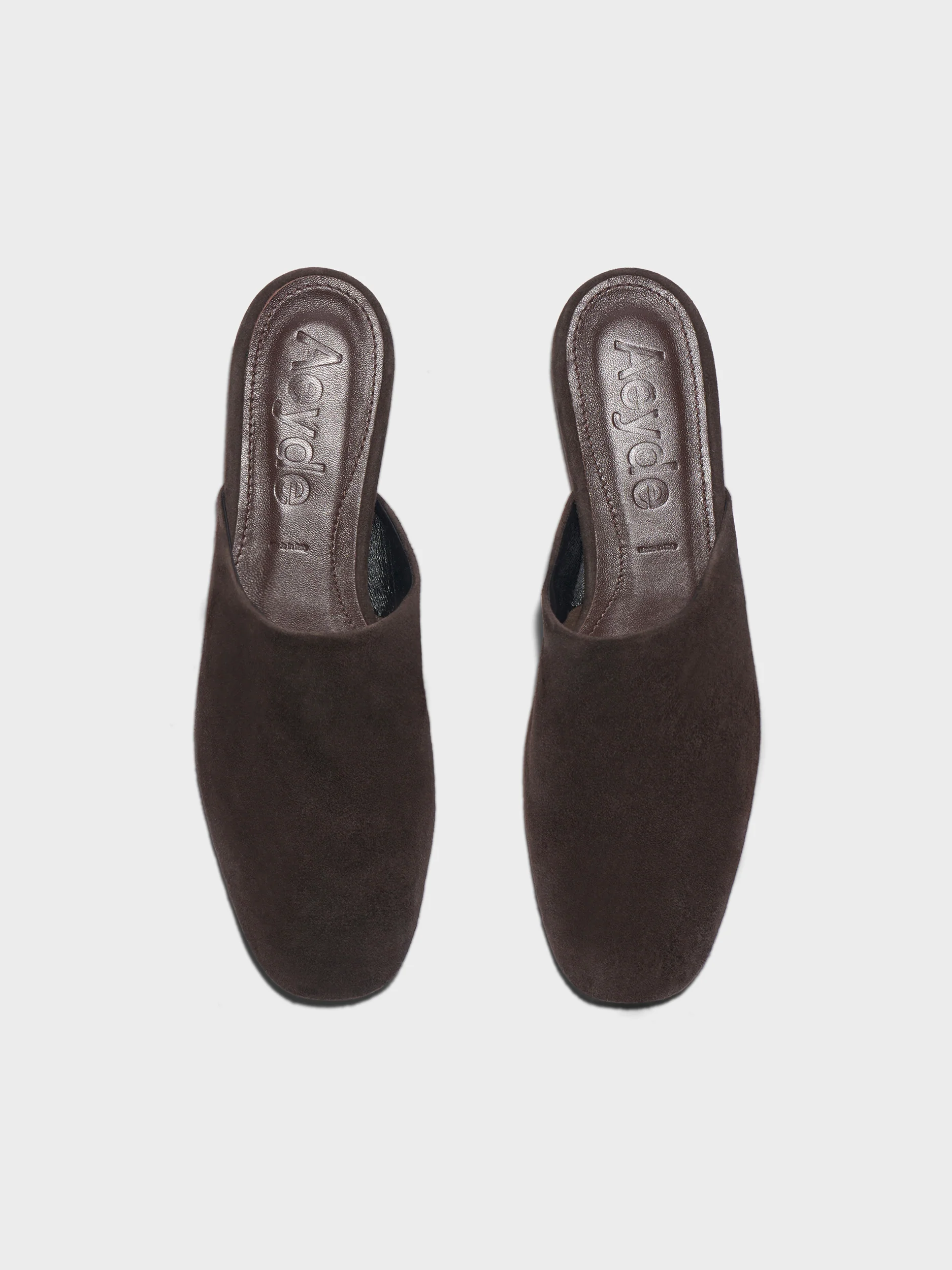 Rega Suede Round-Toe Mules - Image 5