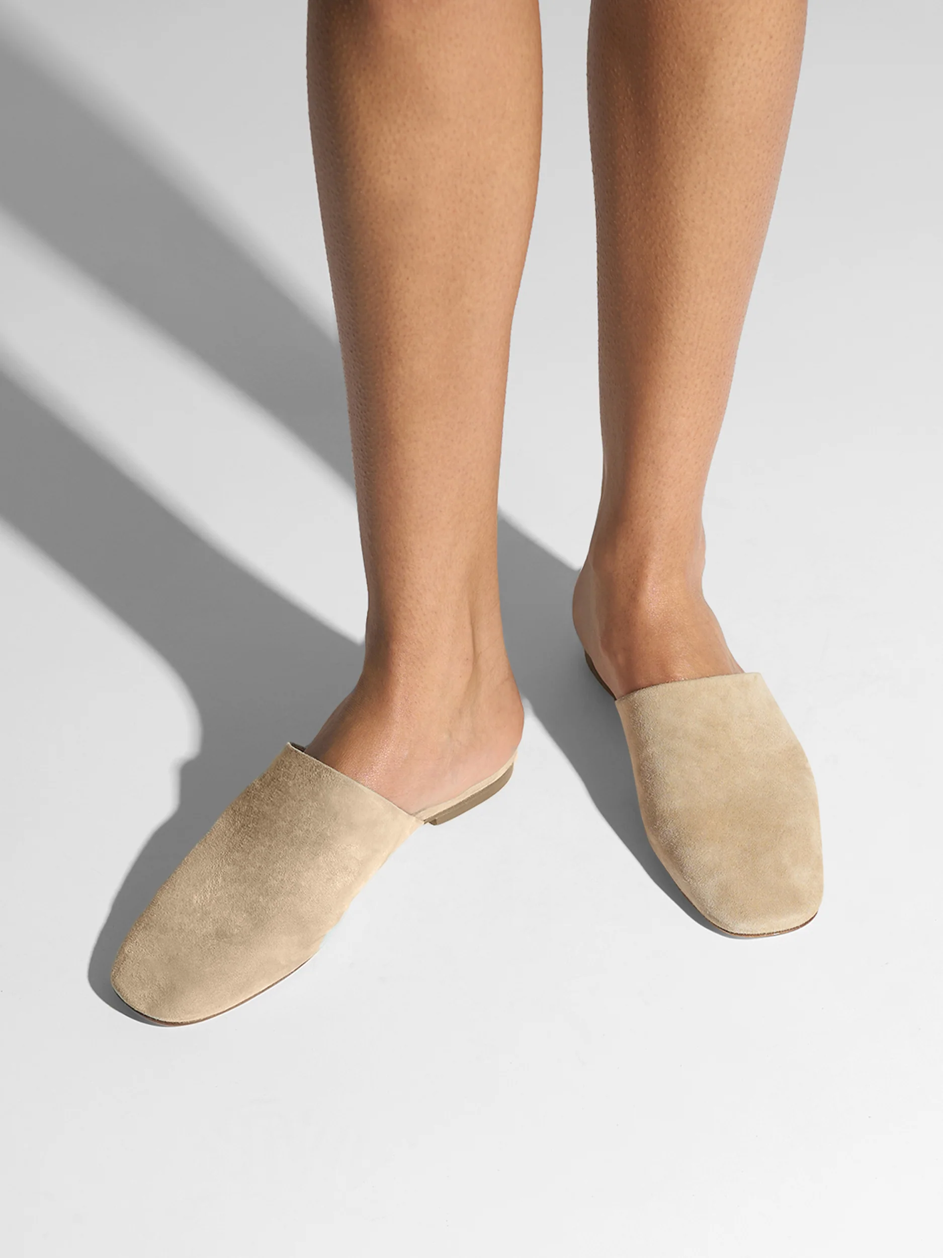 Rega Suede Round-Toe Mules - Image 2