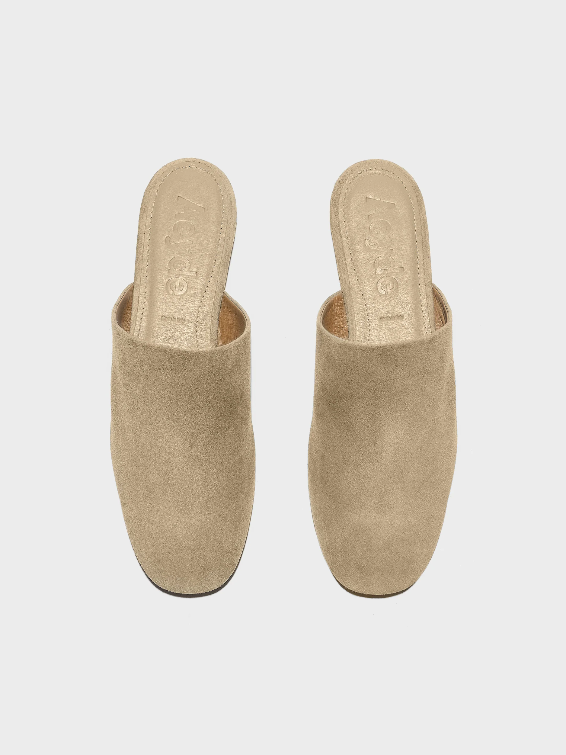 Rega Suede Round-Toe Mules - Image 5