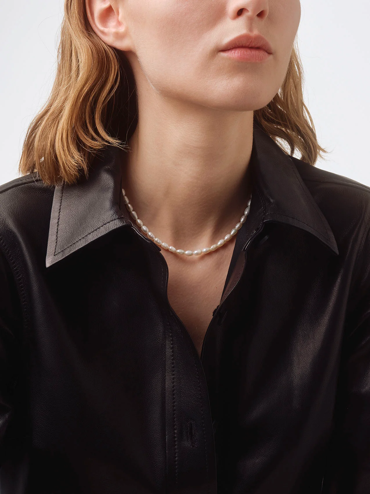 Saylor Pearl and Palladium-Plated Necklace - Image 3