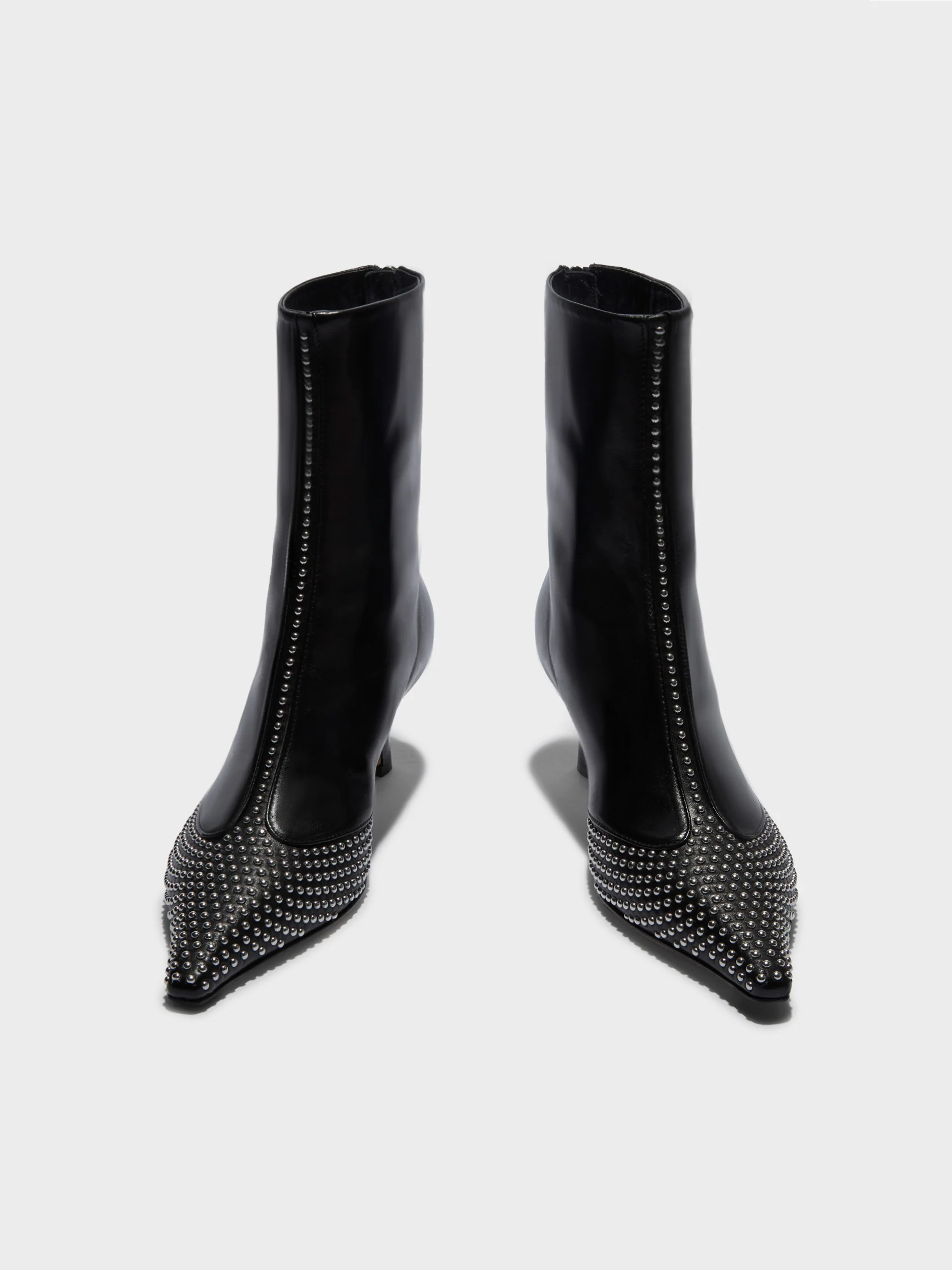 Sila Mini Stud Leather Boots - Image 4