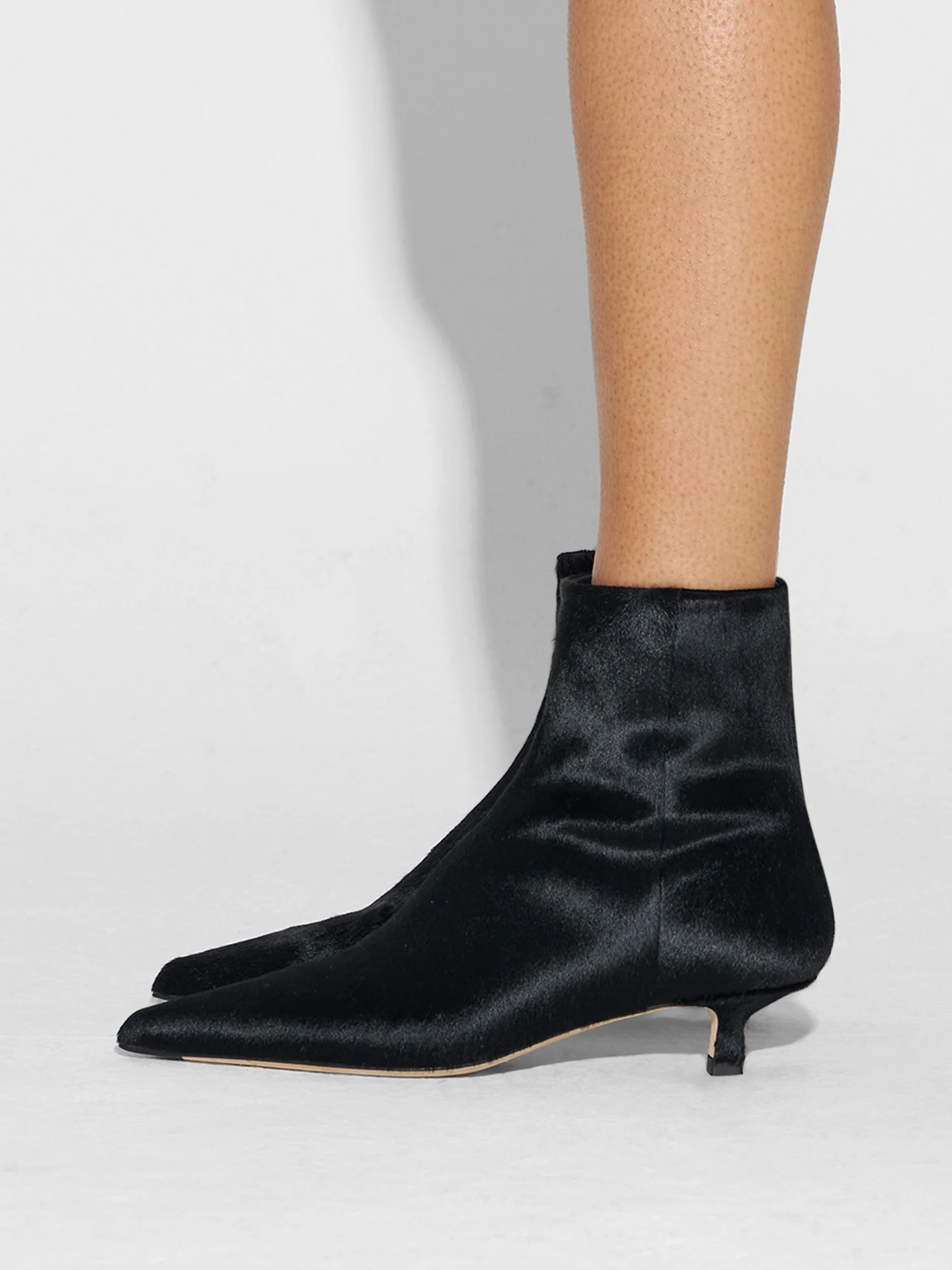 Sofie Pony Hair Ankle Boots - Image 6